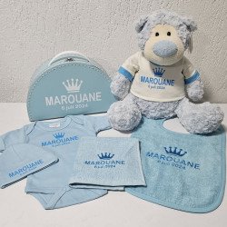 Luxe 6-delige geboorteset voor een baby jongen
