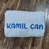Handdoek wit met naam 500 gr/m2