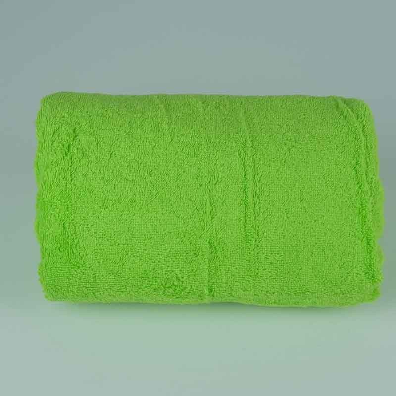 Badlaken limoengroen met naam 500 gr/m2