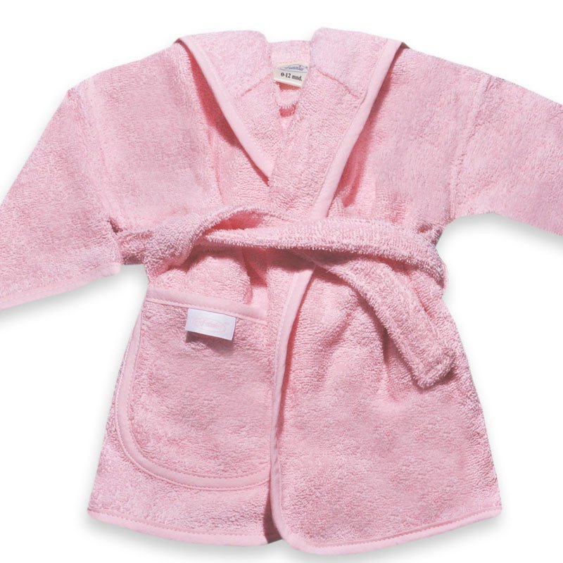 Badjas 1-2jr lichtroze