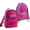 Set Rugtas + Gymtas roze