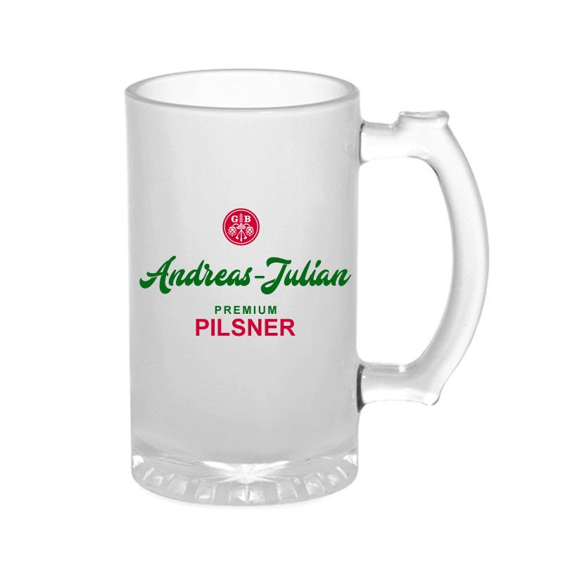 Grolsch bierpul met naam