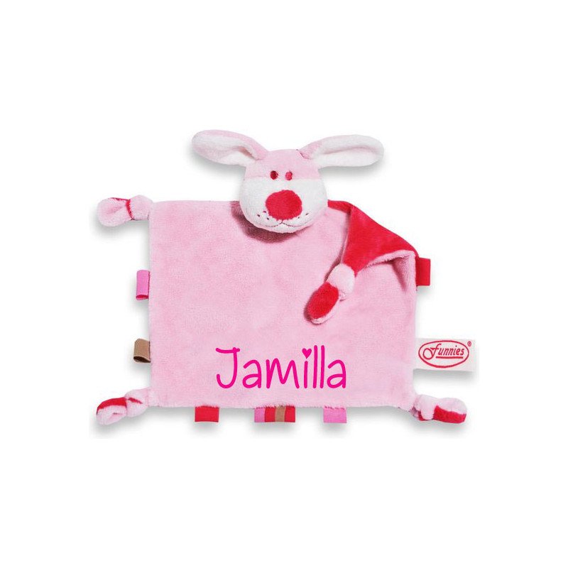 Knuffeldoek hond- roze