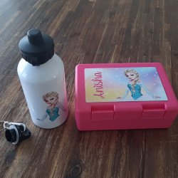 Waterfles en Lunchbox - Elsa